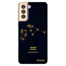 Átlátszó szilikon tok az alábbi mobiltelefonokra Samsung Galaxy S21+ 5G G996F - AQUARIUS