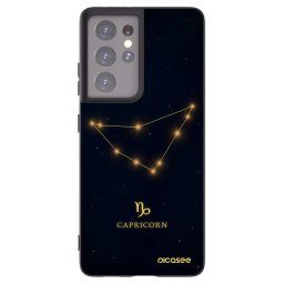 Fekete szilikon tok az alábbi mobiltelefonokra Samsung Galaxy S21 Ultra 5G G998B - CAPRICORN