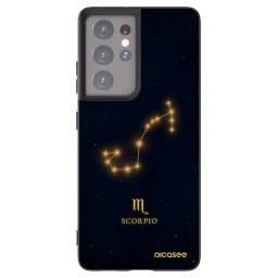 Fekete szilikon tok az alábbi mobiltelefonokra Samsung Galaxy S21 Ultra 5G G998B - SCORPIO