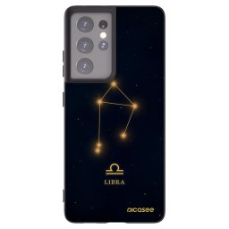 Fekete szilikon tok az alábbi mobiltelefonokra Samsung Galaxy S21 Ultra 5G G998B - LIBRA