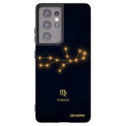 Fekete szilikon tok az alábbi mobiltelefonokra Samsung Galaxy S21 Ultra 5G G998B - VIRGO