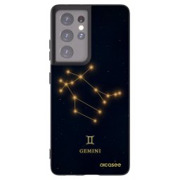 Fekete szilikon tok az alábbi mobiltelefonokra Samsung Galaxy S21 Ultra 5G G998B - GEMINI