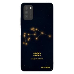 Átlátszó szilikon tok az alábbi mobiltelefonokra Xiaomi Poco M3 - AQUARIUS