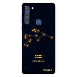 Átlátszó szilikon tok az alábbi mobiltelefonokra Motorola Moto G8 - AQUARIUS