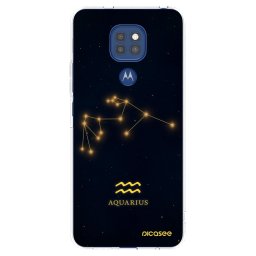 Átlátszó szilikon tok az alábbi mobiltelefonokra Motorola Moto G9 Play - AQUARIUS