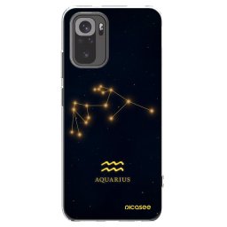Átlátszó szilikon tok az alábbi mobiltelefonokra Xiaomi Redmi Note 10 - AQUARIUS