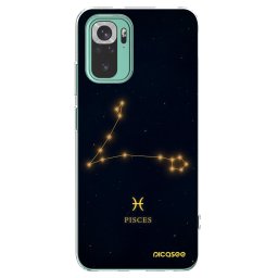 Átlátszó szilikon tok az alábbi mobiltelefonokra Xiaomi Redmi Note 10 Pro - PISCES