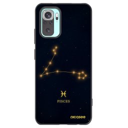Fekete szilikon tok az alábbi mobiltelefonokra Xiaomi Redmi Note 10 Pro - PISCES