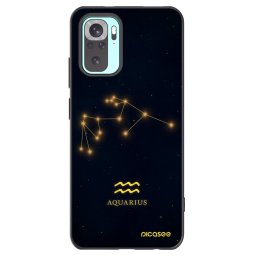 Fekete szilikon tok az alábbi mobiltelefonokra Xiaomi Redmi Note 10 Pro - AQUARIUS