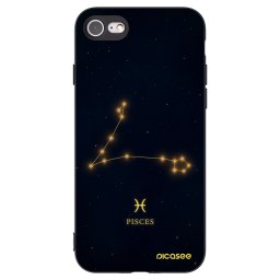 Fekete szilikon tok az alábbi mobiltelefonokra Apple iPhone SE 2022 - PISCES