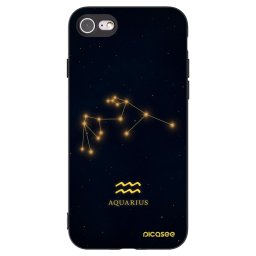 Fekete szilikon tok az alábbi mobiltelefonokra Apple iPhone SE 2022 - AQUARIUS
