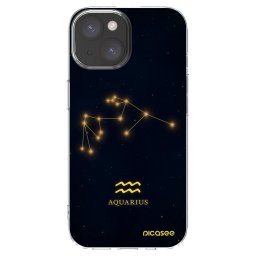 Átlátszó szilikon tok az alábbi mobiltelefonokra Apple iPhone 15 - AQUARIUS