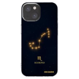 Átlátszó szilikon tok az alábbi mobiltelefonokra Apple iPhone 15 - SCORPIO