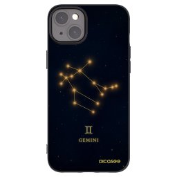 Fekete szilikon tok az alábbi mobiltelefonokra Apple iPhone 15 Plus - GEMINI