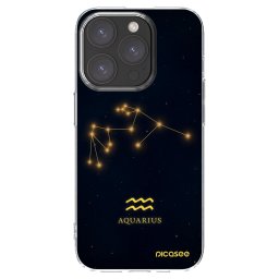 Átlátszó szilikon tok az alábbi mobiltelefonokra Apple iPhone 15 Pro - AQUARIUS