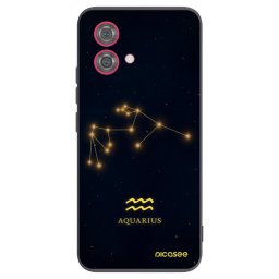 Fekete szilikon tok az alábbi mobiltelefonokra Motorola Moto G84 5G - AQUARIUS