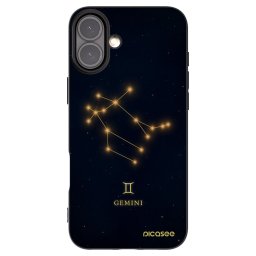 Fekete szilikon tok az alábbi mobiltelefonokra Apple iPhone 16 Plus - GEMINI