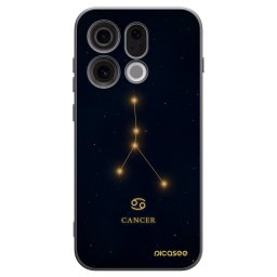 Fekete szilikon tok az alábbi mobiltelefonokra OPPO Find X9 - CANCER