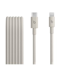 Apple Beats USB-C-Lightning gyári szőtt töltő- és adatkábel, 1.5m, bézs, (MDGD4ZM/A)