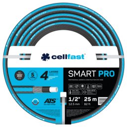 Kerti tömlő 1/2" 25m SMART, 25 bar, 4 rétegű locsolótömlő öntözéshez