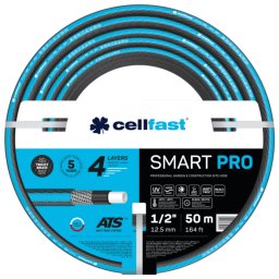 Kerti tömlő 1/2" 50 m SMART, 25 bar, 4 rétegű locsolótömlő öntözéshez
