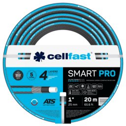 Kerti tömlő 1" 20m SMART, 25 bar, 4 rétegű locsolótömlő kerti öntözéshez