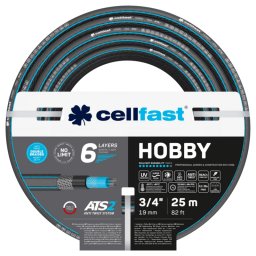 Kerti tömlő 3/4" 25 m HOBBY, 32 bar, 6 rétegű öntözőtömlő locsolótömlő