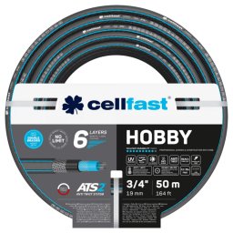 Kerti tömlő 3/4" 50 m HOBBY, 32 bar, 6 rétegű öntözőtömlő locsolótömlő