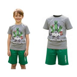 Minecraft mintás 2-részes nyári póló és rövid nadrág szett