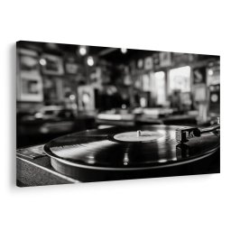 Kép retro gramofon a belső térben
