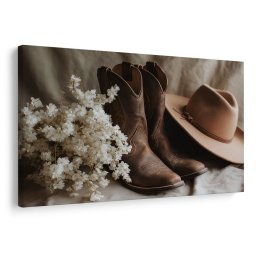 Kép cowboy csizma kalappal