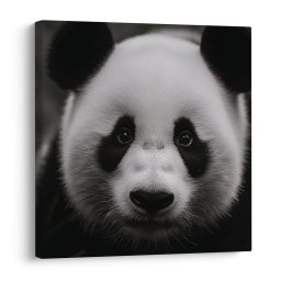 Kép panda fekete háttérrel