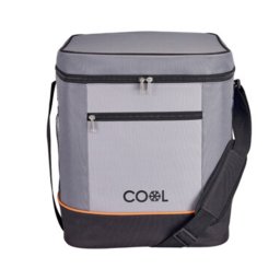 COOL 30 literes XXL hűtőtáska, 7 mm thermo-s, 600D Oxford, 37 x 31 x 31 cm, Beige