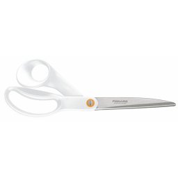 FISKARS Olló, általános, 24 cm, FISKARS "Functional Form", fehér