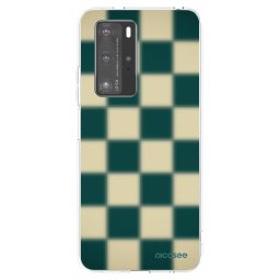 Átlátszó szilikon tok az alábbi mobiltelefonokra Huawei P40 Pro - Shadow Chess