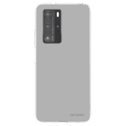 Átlátszó szilikon tok az alábbi mobiltelefonokra Huawei P40 Pro - Stone