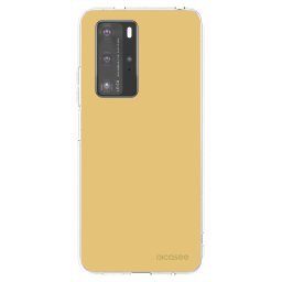 Átlátszó szilikon tok az alábbi mobiltelefonokra Huawei P40 Pro - Canary Crystal