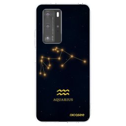 Átlátszó szilikon tok az alábbi mobiltelefonokra Huawei P40 Pro - AQUARIUS