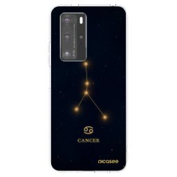 Átlátszó szilikon tok az alábbi mobiltelefonokra Huawei P40 Pro - CANCER