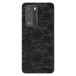 Átlátszó szilikon tok az alábbi mobiltelefonokra Huawei P40 Pro - Dark Elegance