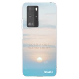 Átlátszó szilikon tok az alábbi mobiltelefonokra Huawei P40 Pro - COLD SKIES