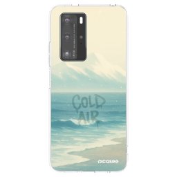 Átlátszó szilikon tok az alábbi mobiltelefonokra Huawei P40 Pro - COLD AIR