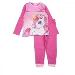 Unikornis Princess Pink gyerek hosszú pizsama 3 év / 98 cm