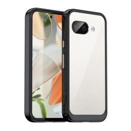Szilikon telefonvédő (ütésállóság, átlátszó hátlap) FEKETE Google Pixel 9a