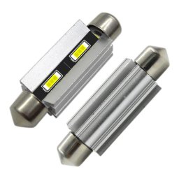 LED 12V, 2db Cree SMD szofita 39mm, CAN-BUS, pár, Autolife 21163