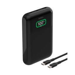 Belkin BOOST CHARGE USB-C Power Delivery hordozható akkumulátor, 20 000 mAh, 65 W, kijelzővel, fekete