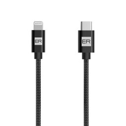 ER POWER USB-C/Lightning kábel 120cm fekete