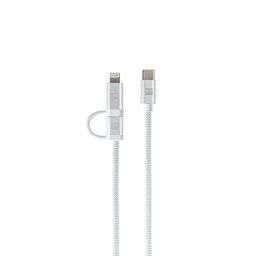 ER POWER kettős kábel USB-C C/L Mfi 200cm fehér