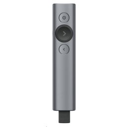 Logitech Presenters Spotlight Plus, vezeték nélküli, Bluetooth, sötétszürke