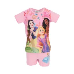 Disney Hercegnők Friendship Light Pink gyerek rövid pizsama 6 év / 116 cm